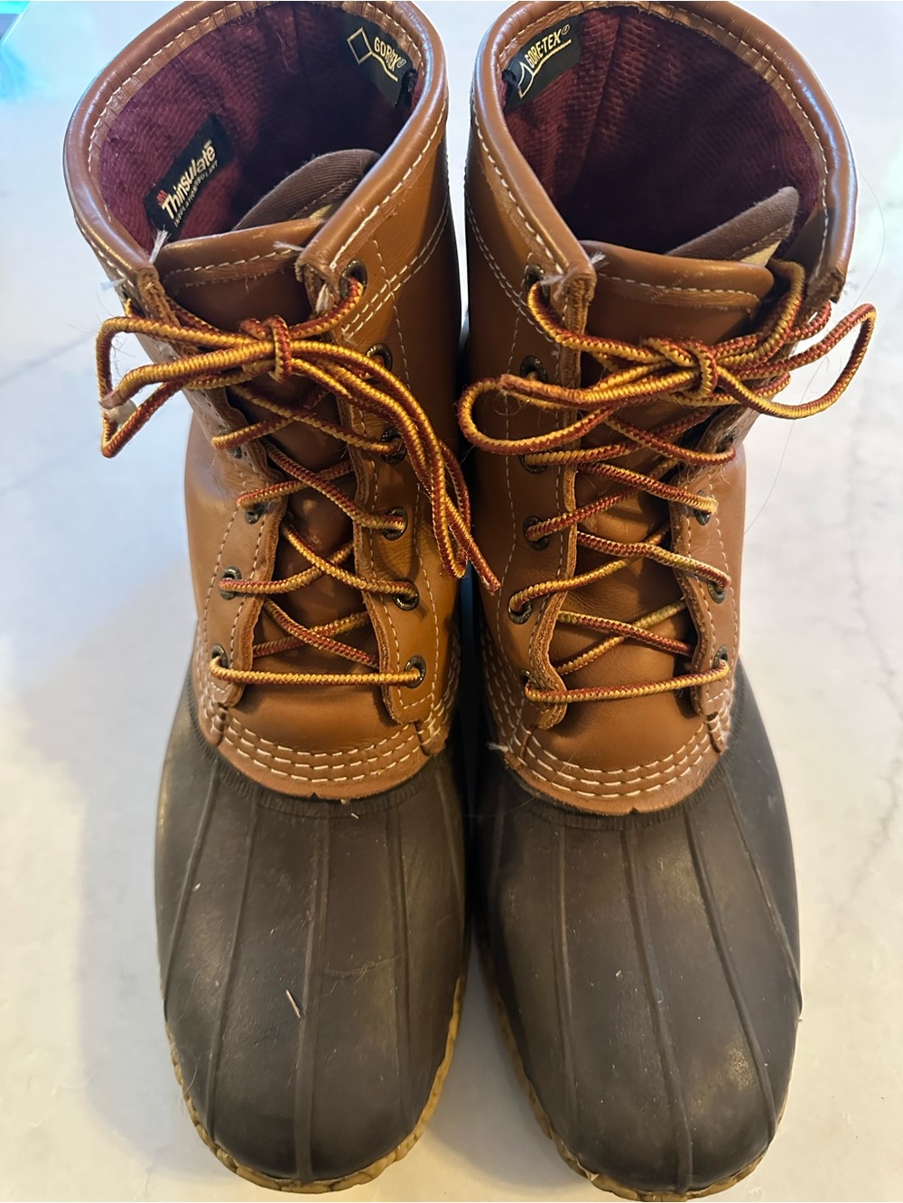 L.L. Bean Brown and Black 3M Thinsulate Waterproof Duck Boots